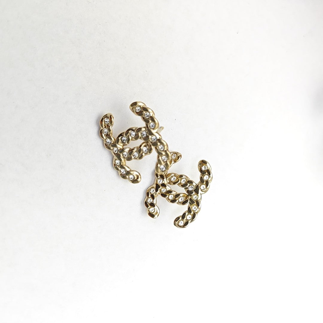Metal Gold Stud Earrings