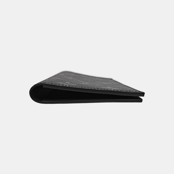 Monogram Coated Canvas Card Holder Gray
