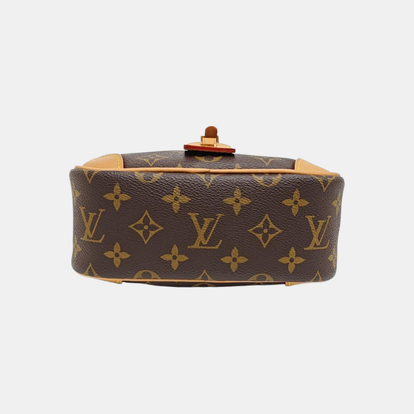 DEAUVILLE Mini Monogram Coated Canvas Brown