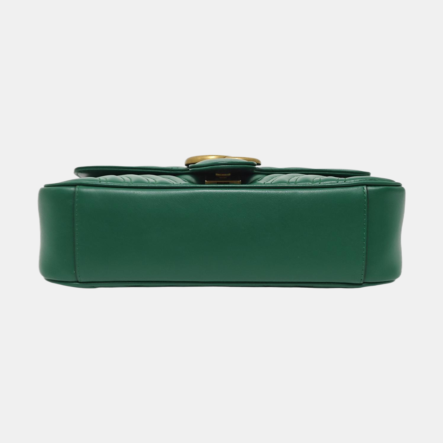 GG Marmont Medium Quilted Calfskin Green