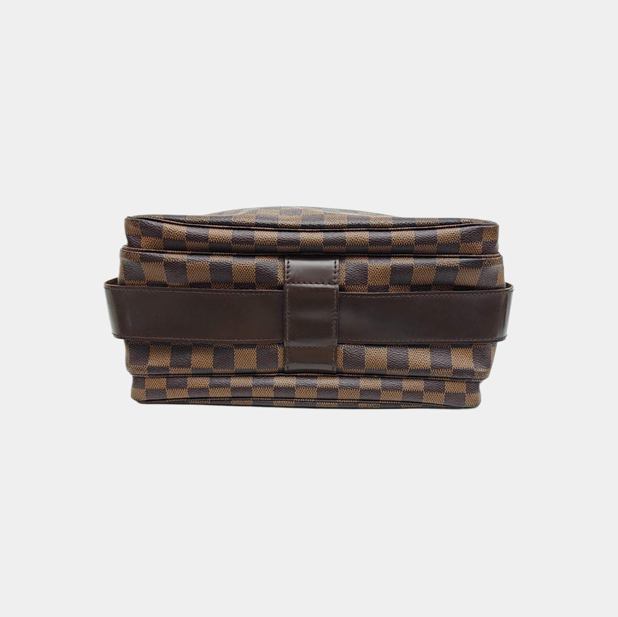 NAVIGLIO MM Damier Ebene Coated Canvas Brown