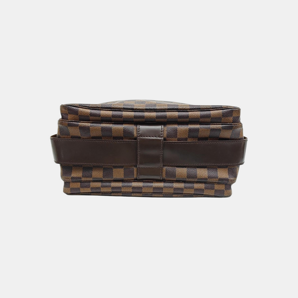 NAVIGLIO MM Damier Ebene Coated Canvas Brown