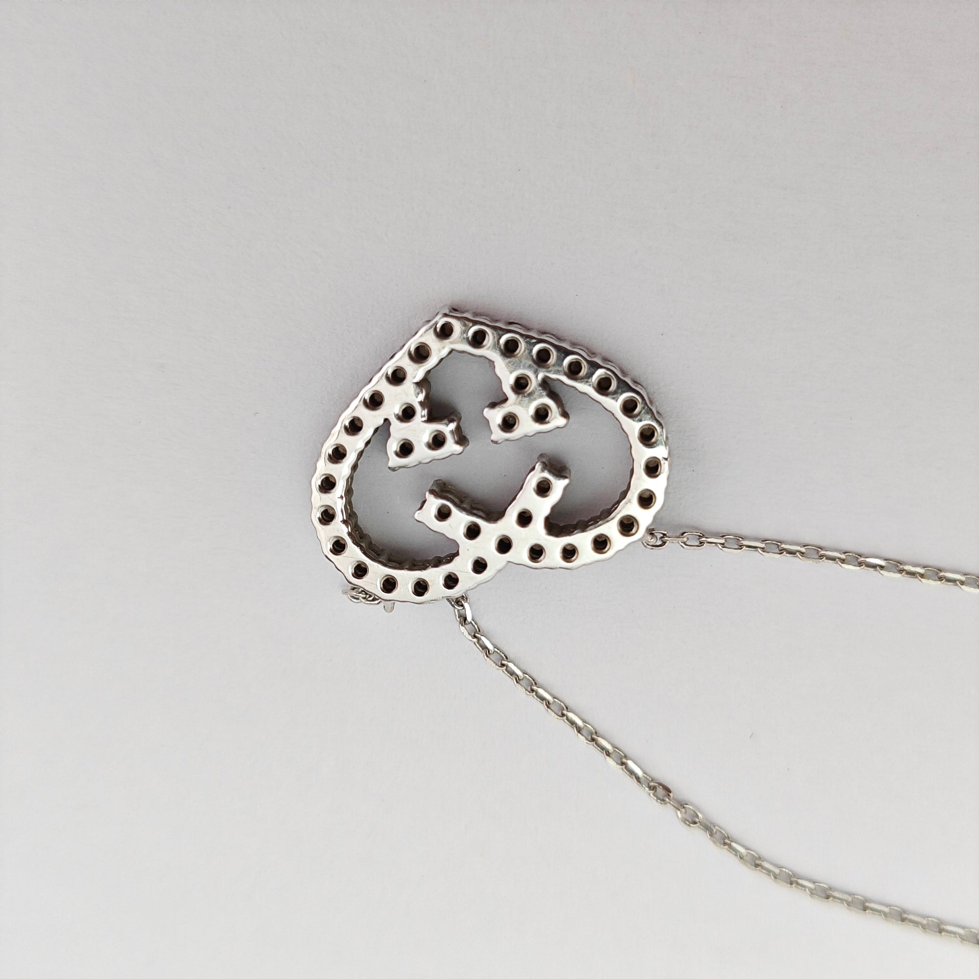 18k White Gold Silver Necklace