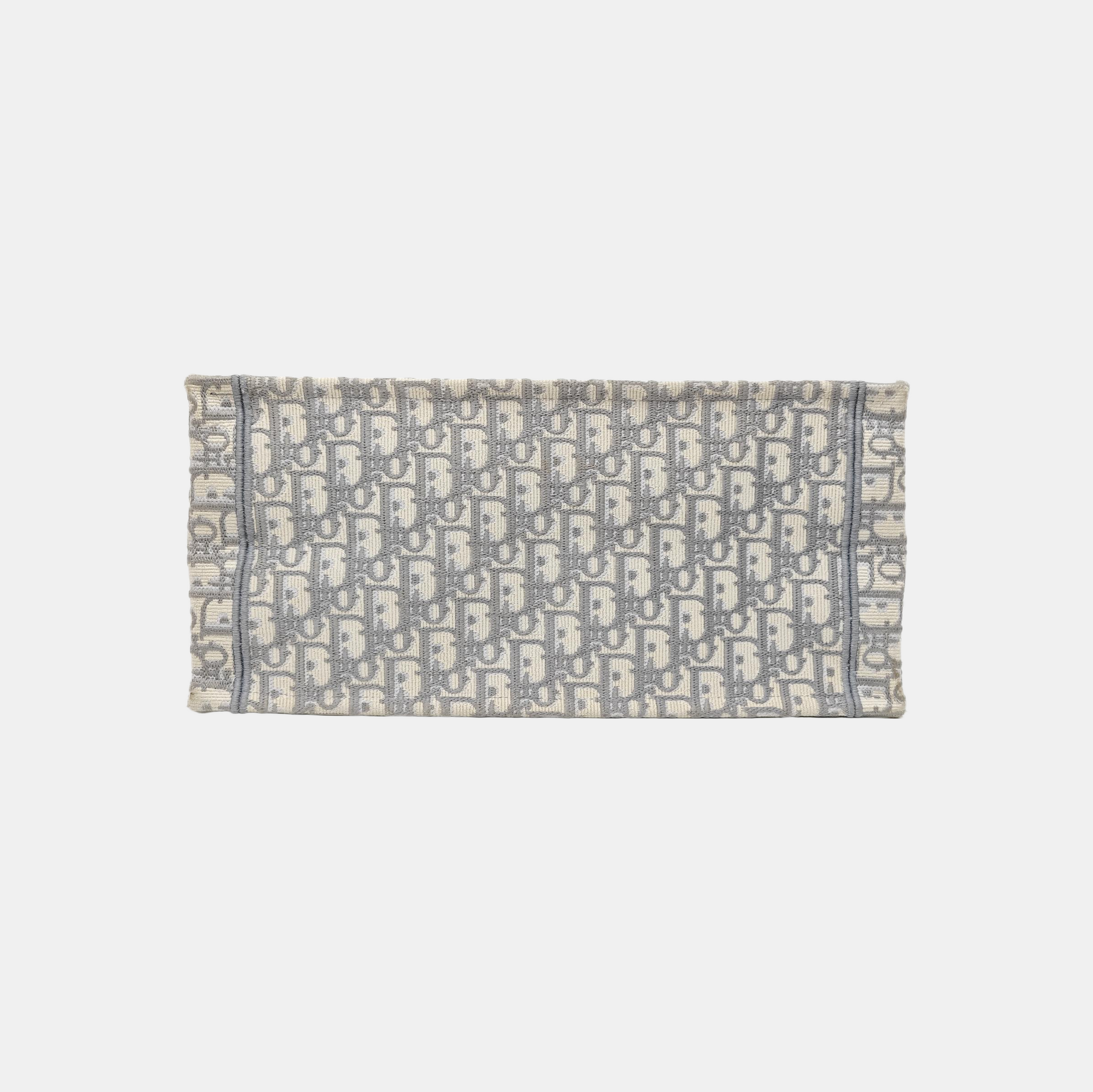 Book Tote Medium Oblique Canvas White