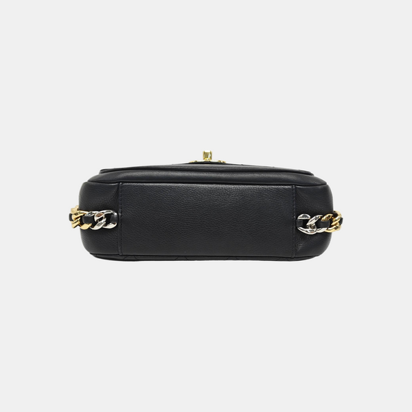 Quilted Calfskin Shoulder Bag Black