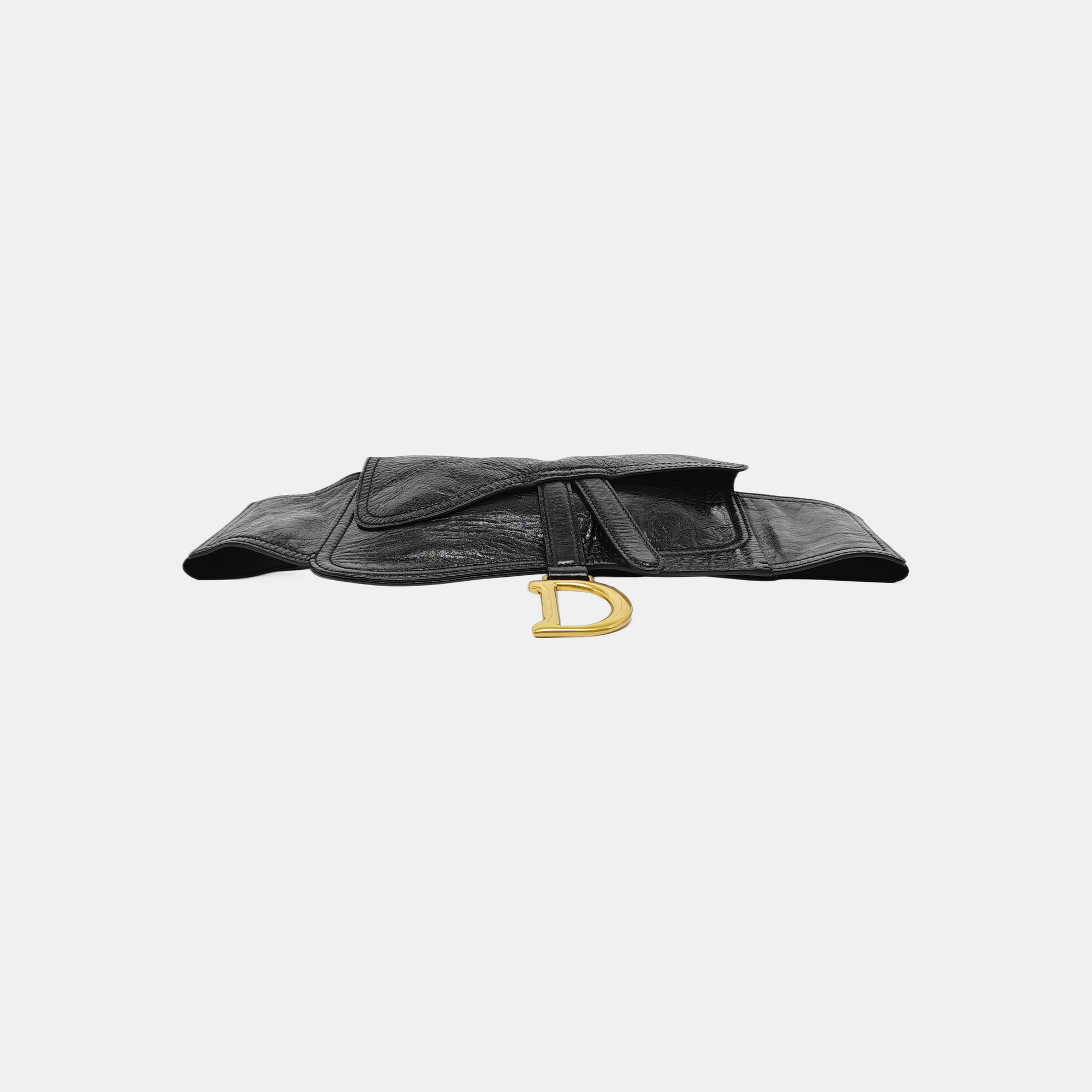 Saddle Small Calfskin Black