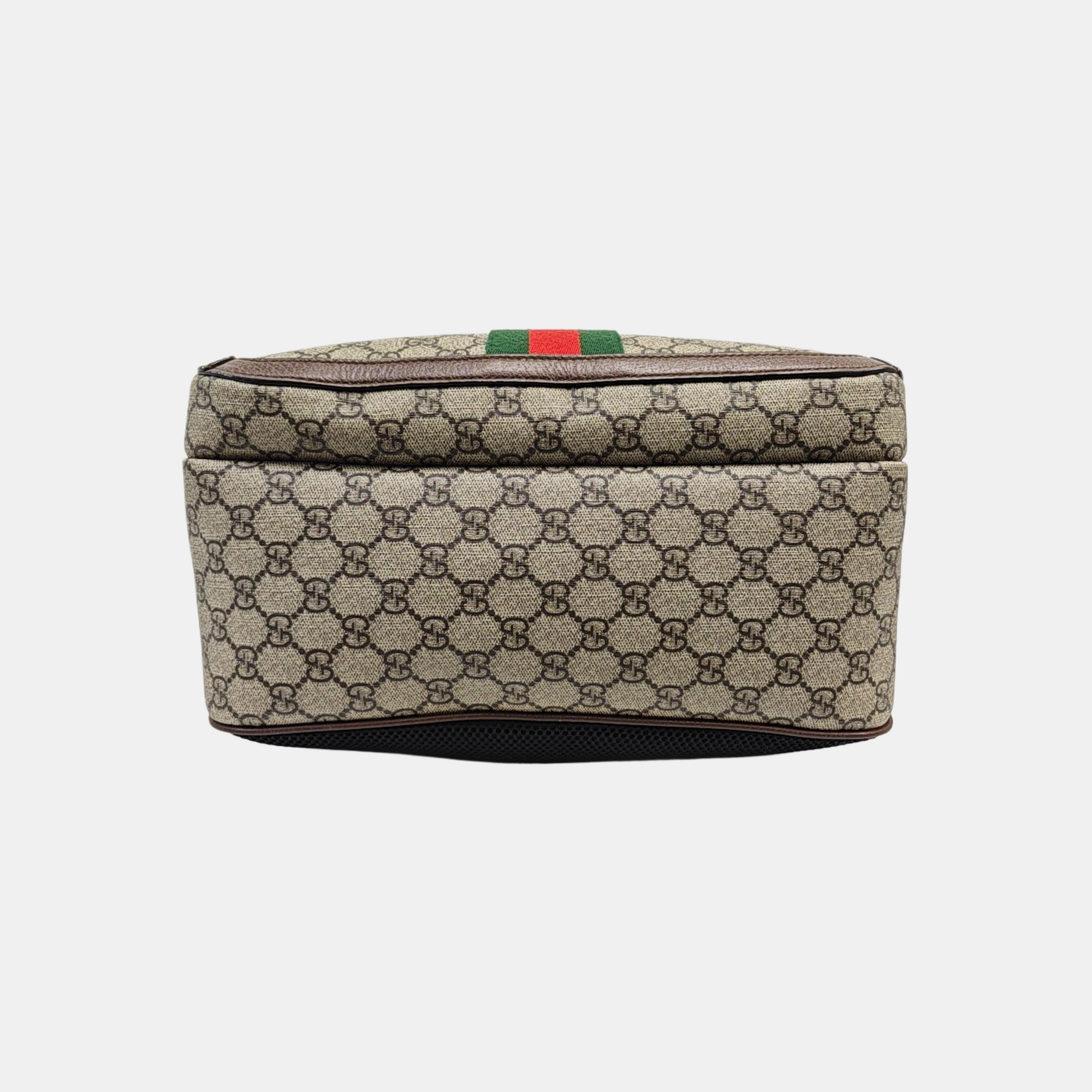 Ophidia Medium Monogram Coated Canvas Beige
