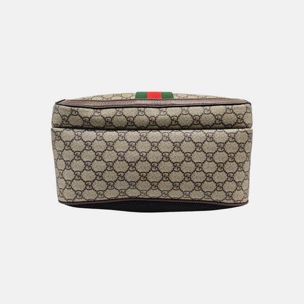 Ophidia Medium Monogram Coated Canvas Beige