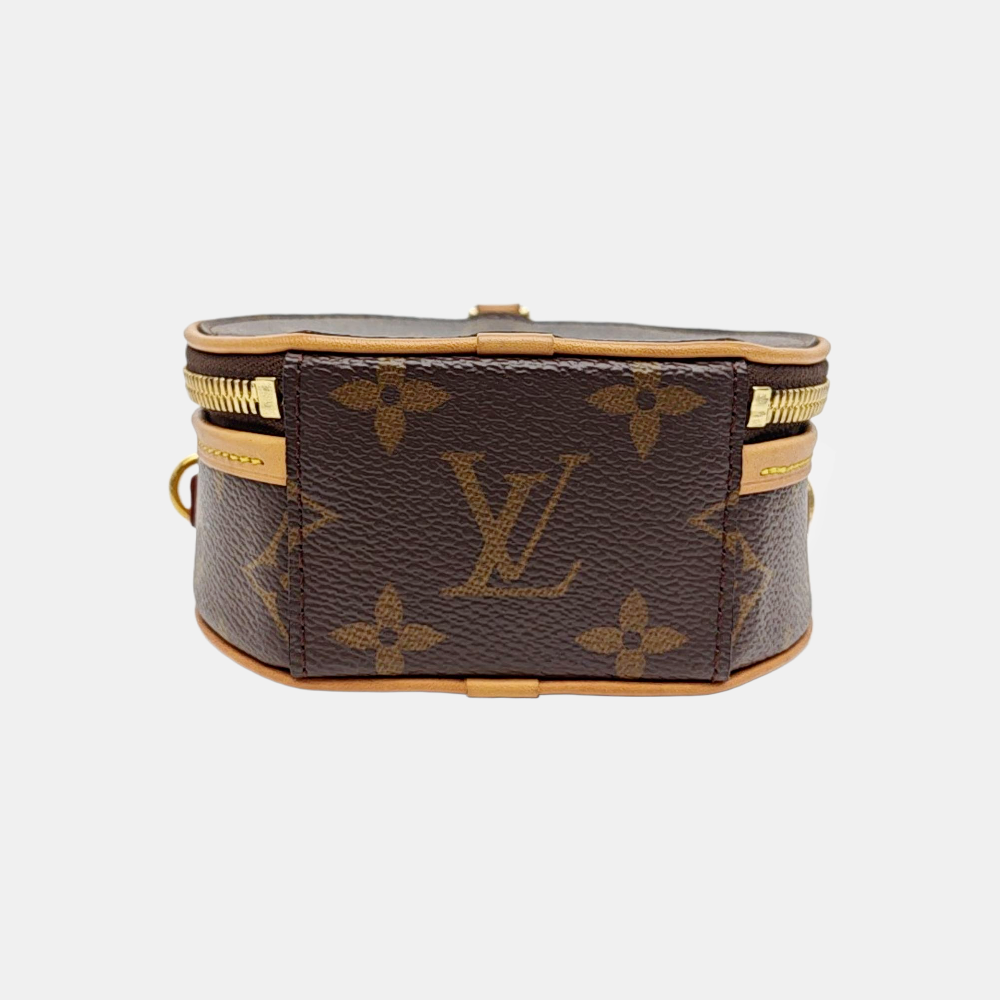 BOITE CHAPEAU Mini Monogram Coated Canvas Brown