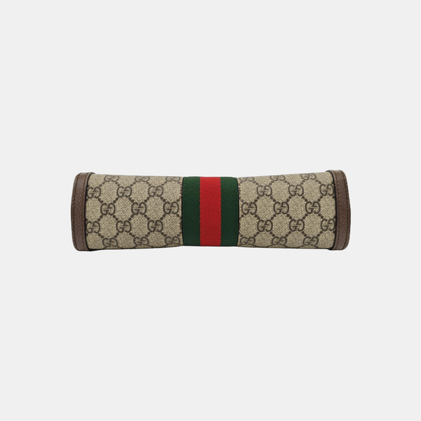 Ophidia Small Monogram Coated Canvas Beige