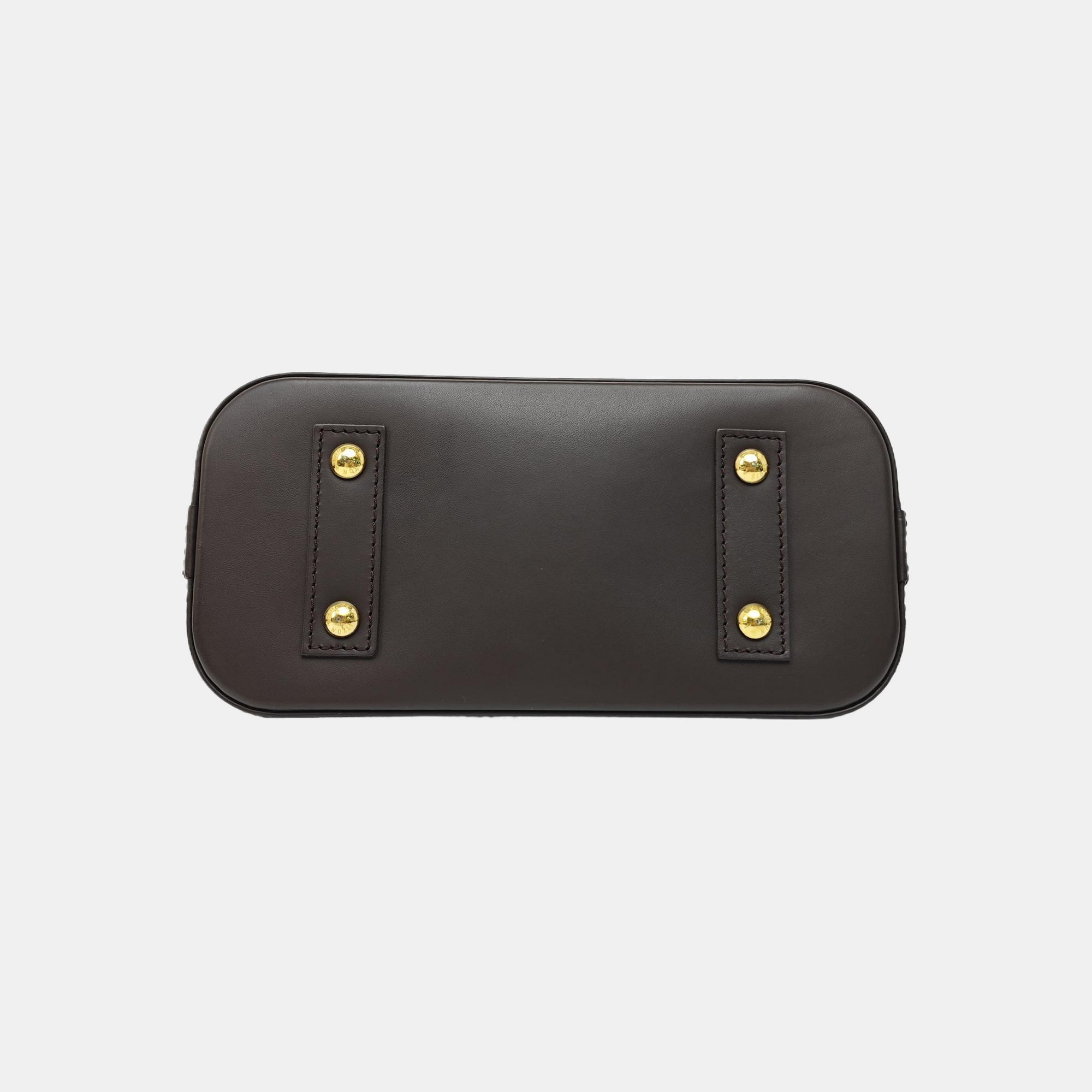 ALMA BB Damier Ebene Coated Canvas Brown