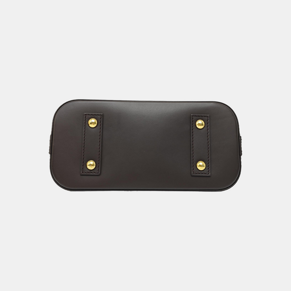 ALMA BB Damier Ebene Coated Canvas Brown