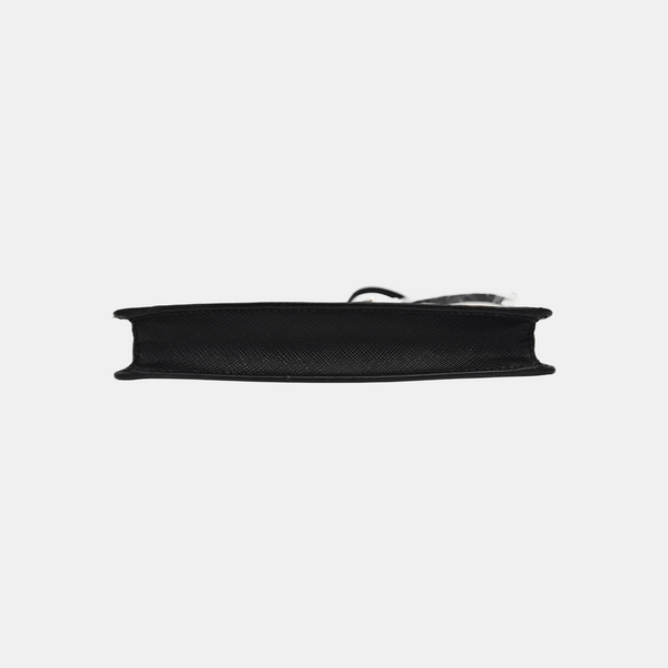 Saffiano Calfskin Shoulder Bag Black