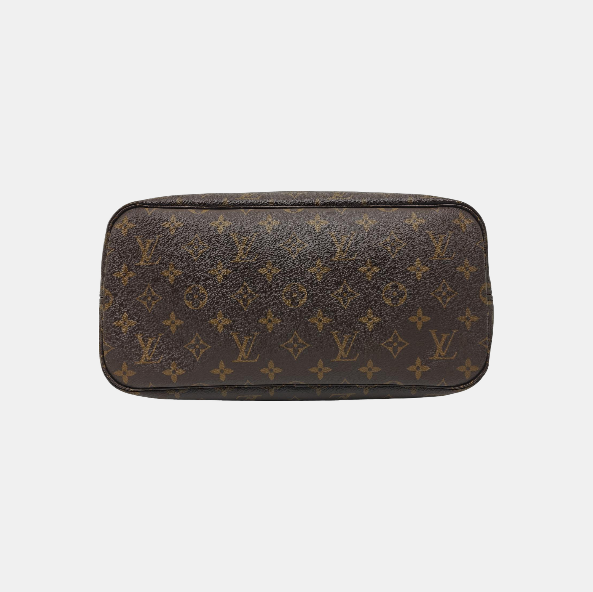 NEVERFULL MM Monogram Coated Canvas Brown