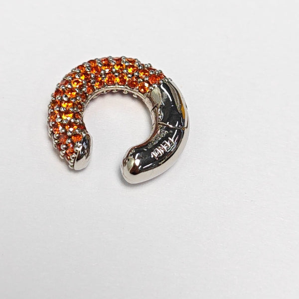 Synthetic Crystal Orange Earrings