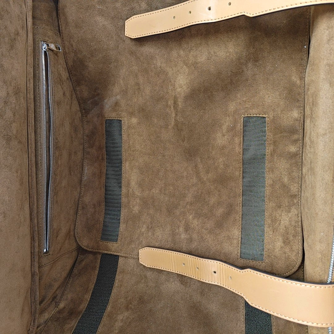 Calfskin Luggage Yellow
