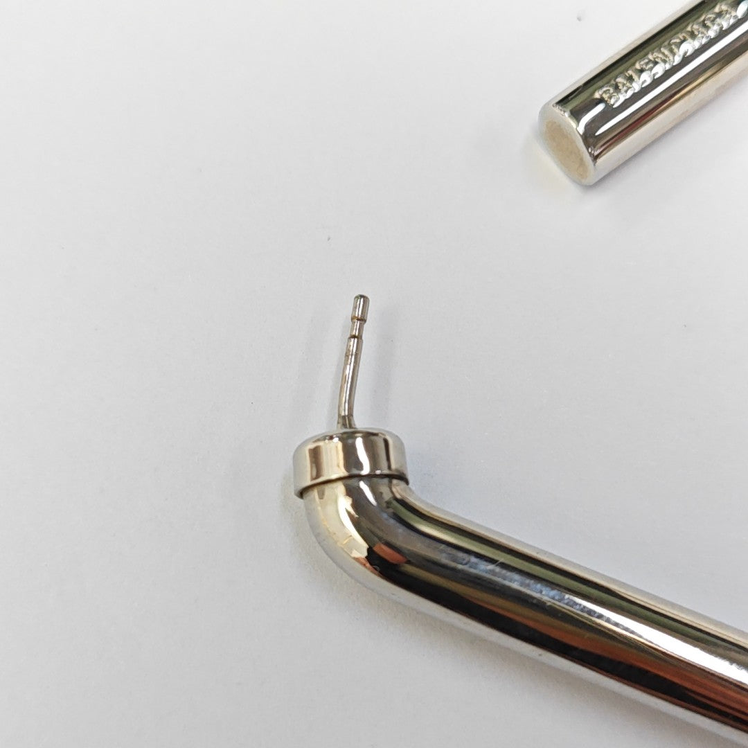 Metal Silver Stud Earrings