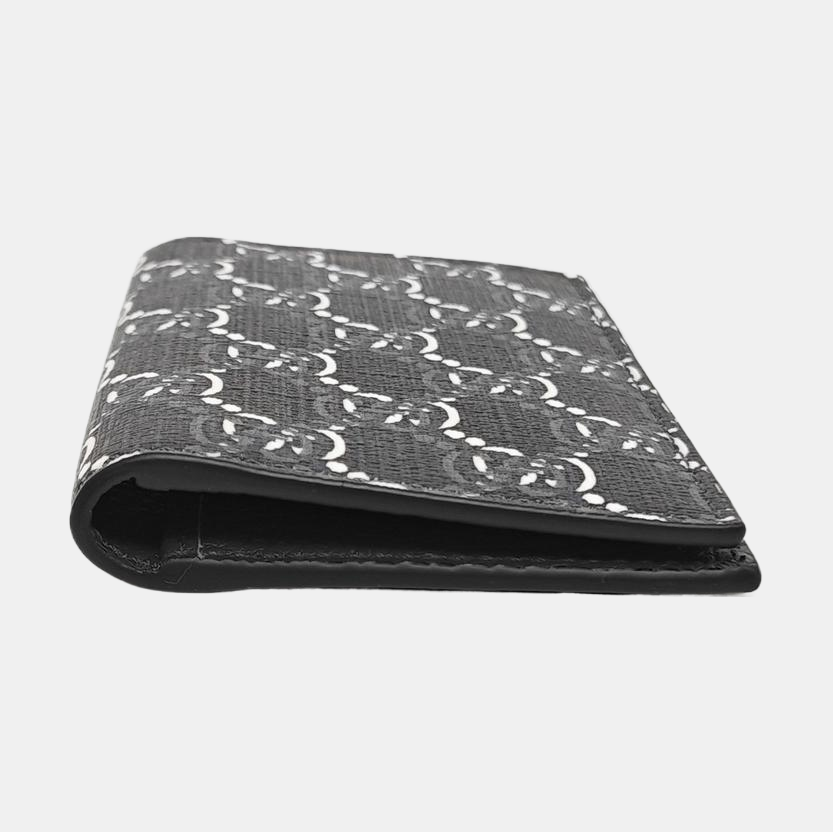Monogram Coated Canvas Card Holder Gray