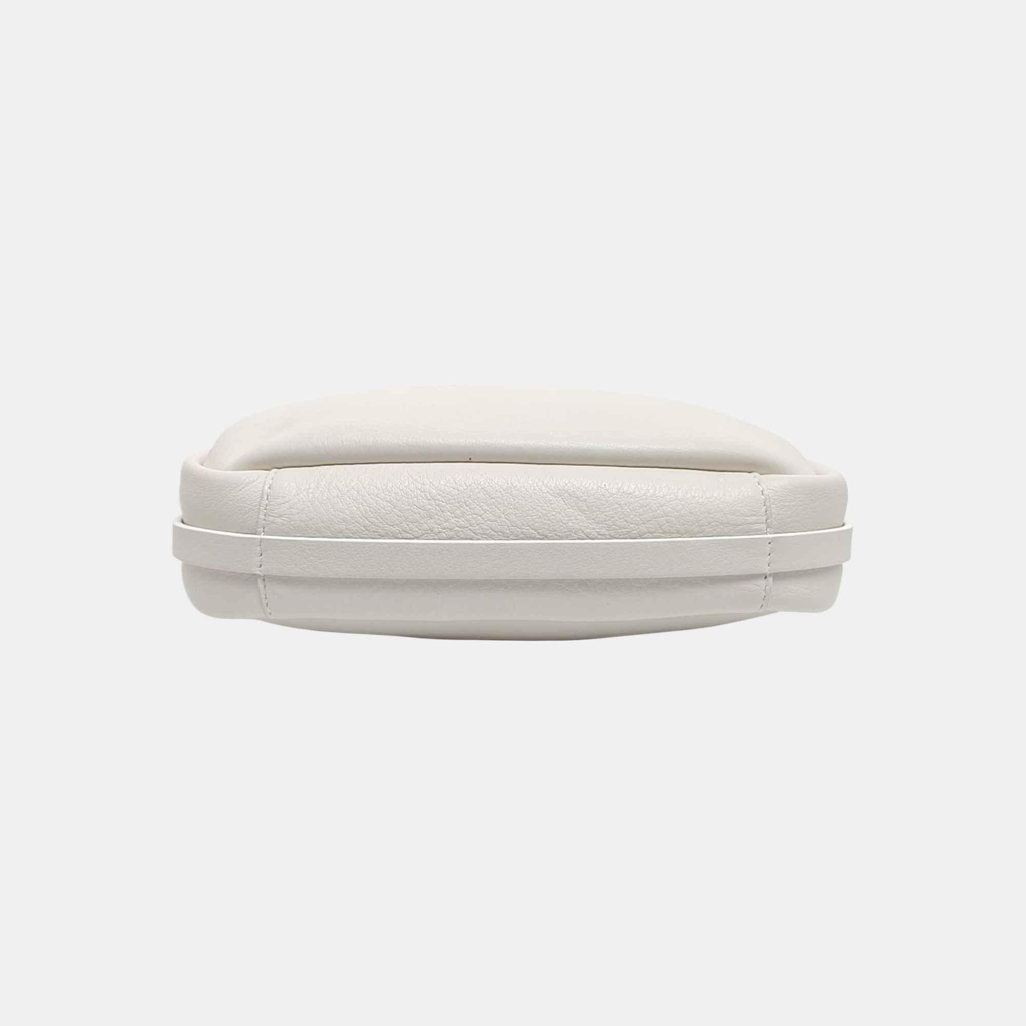 Calfskin Shoulder Bag Small White