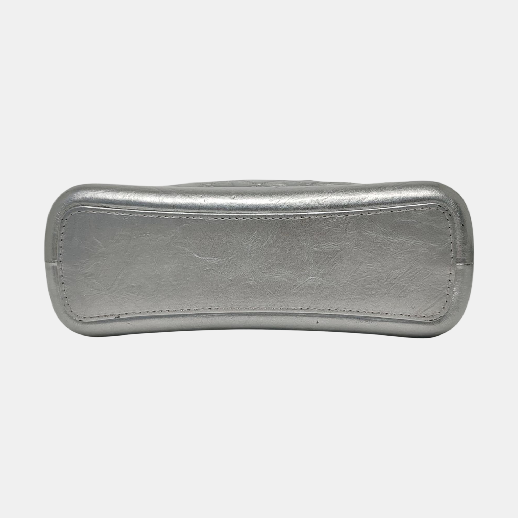 GABRIELLE Medium Quilted Calfskin Silver