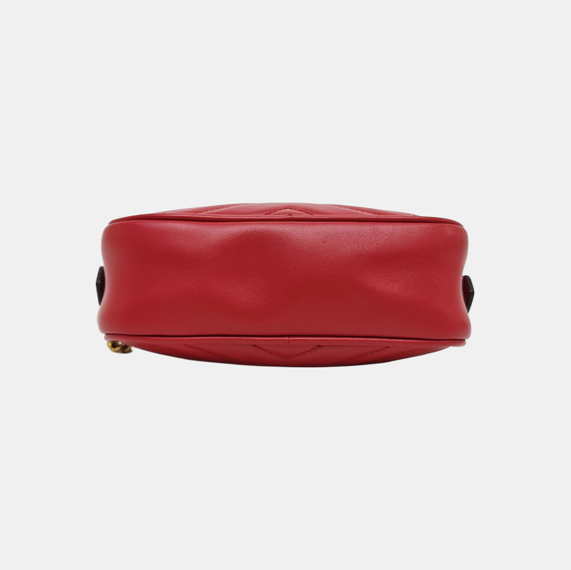 GG Marmont Super Mini Quilted Calfskin Red