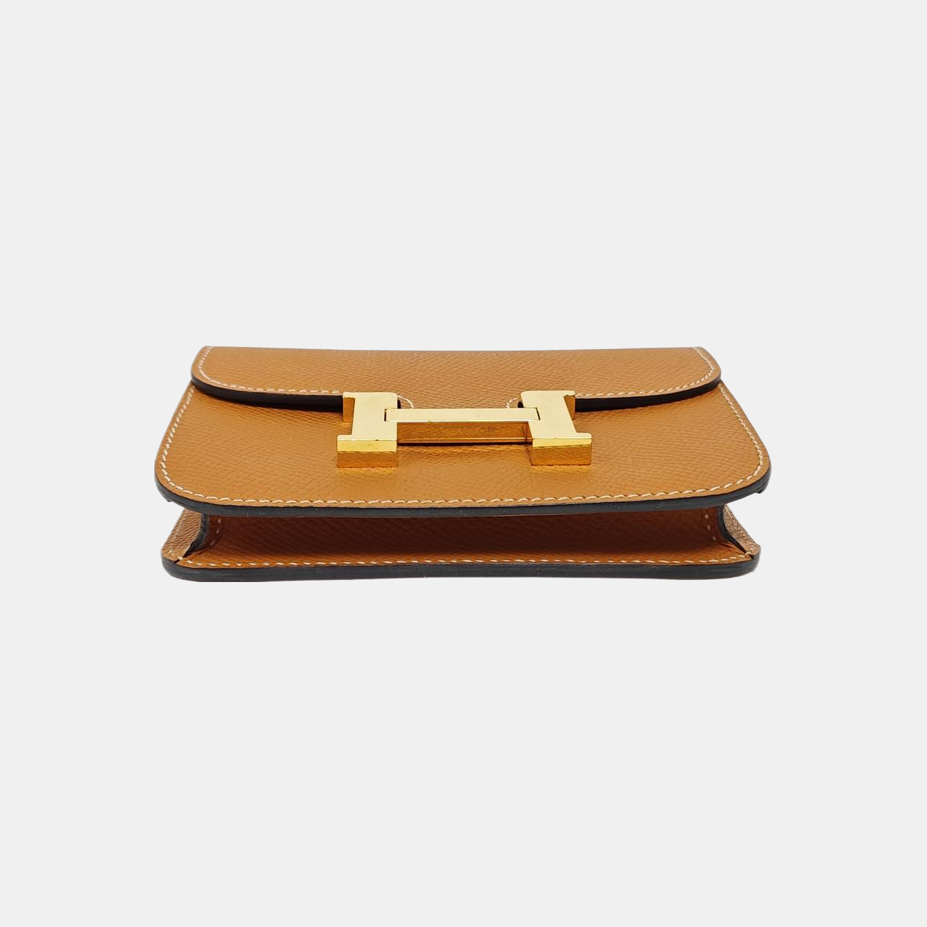 Constance Slim Epsom Brown Wallet