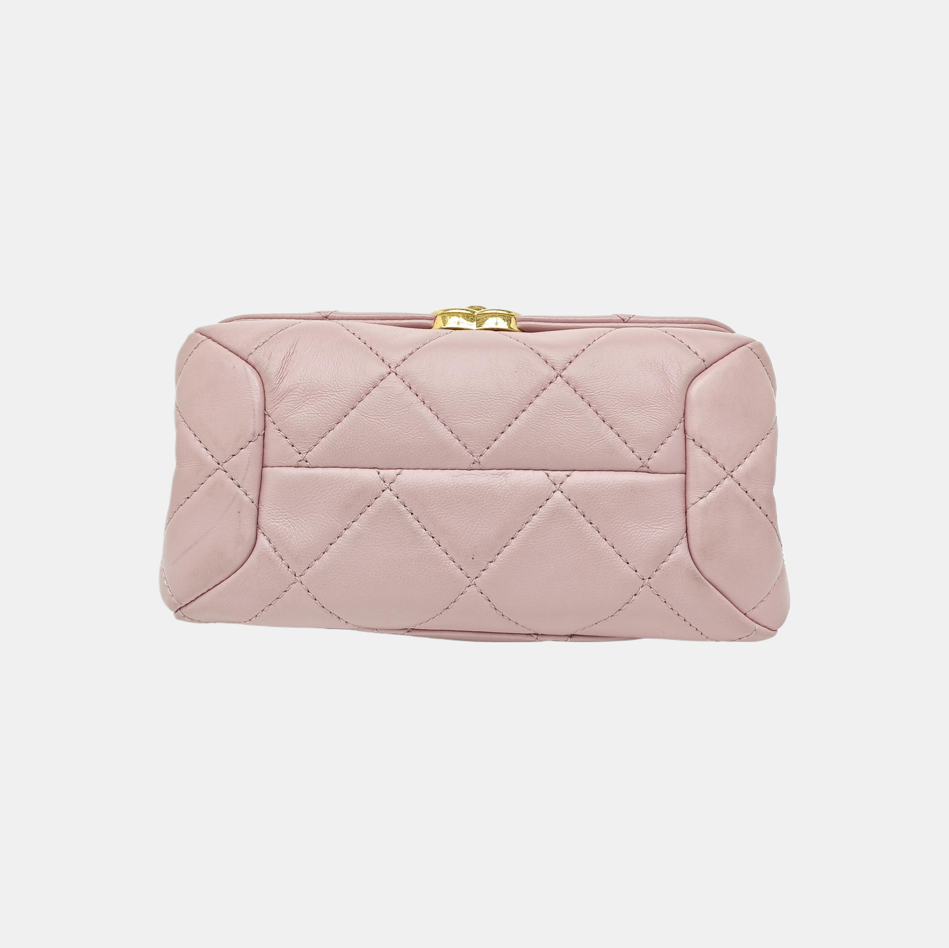 Quilted Lambskin Shoulder Bag Pink