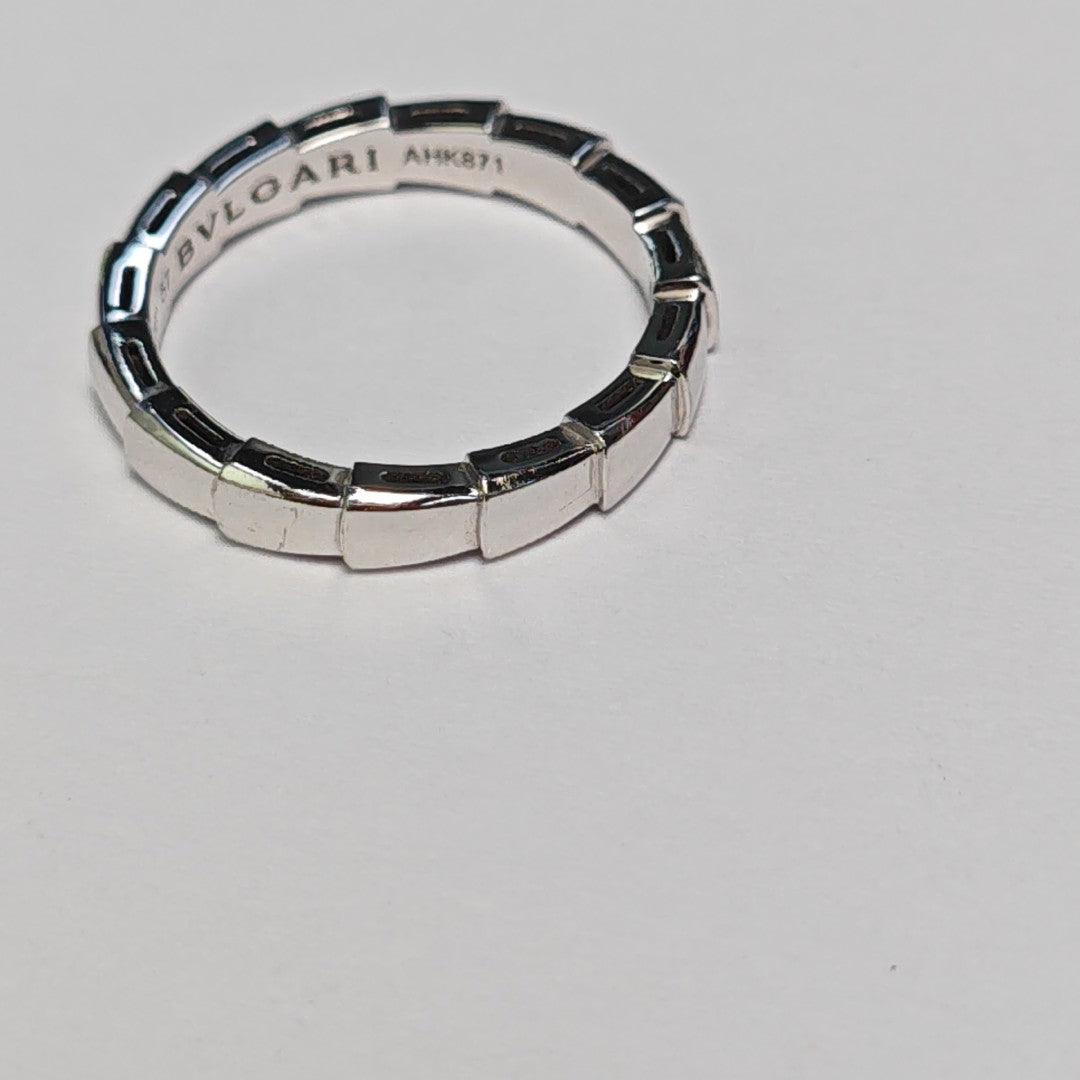 SERPENTI 18k White Gold Silver Ring EU 57