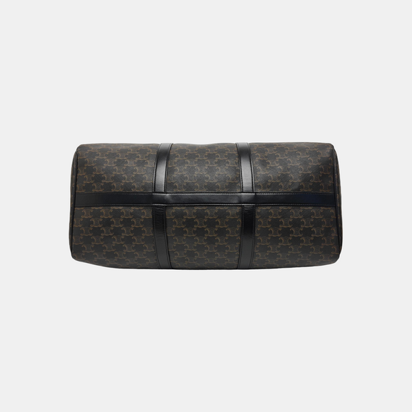 Coated Canvas Shoulder Bag Large Black