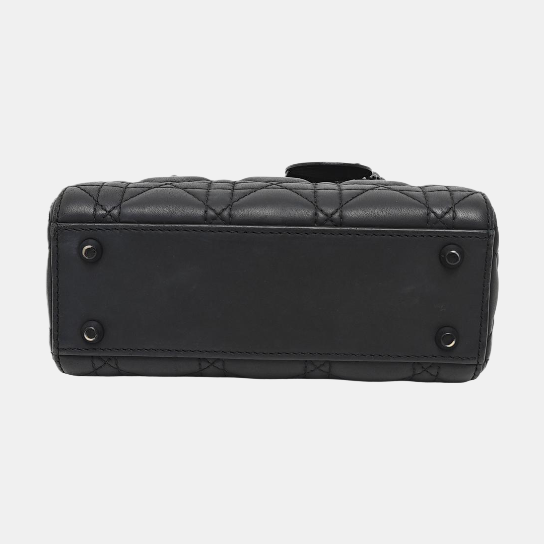 Lady Dior Mini Cannage Lambskin Black