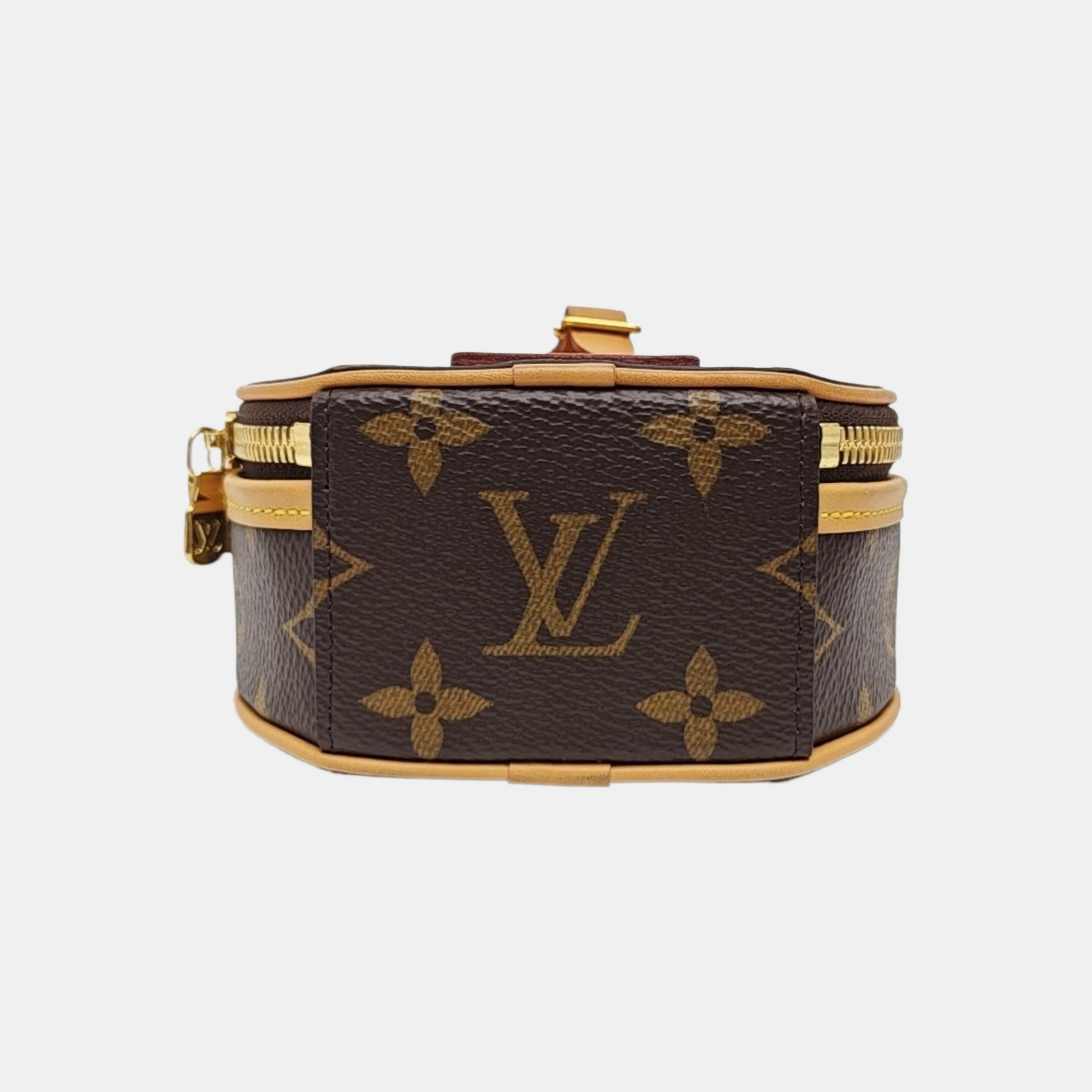BOITE CHAPEAU Mini Monogram Coated Canvas Brown