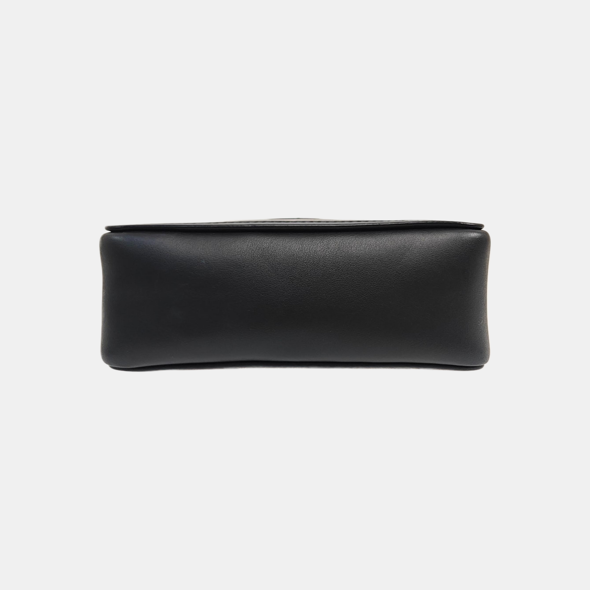 Coated Canvas Shoulder Bag Mini Brown