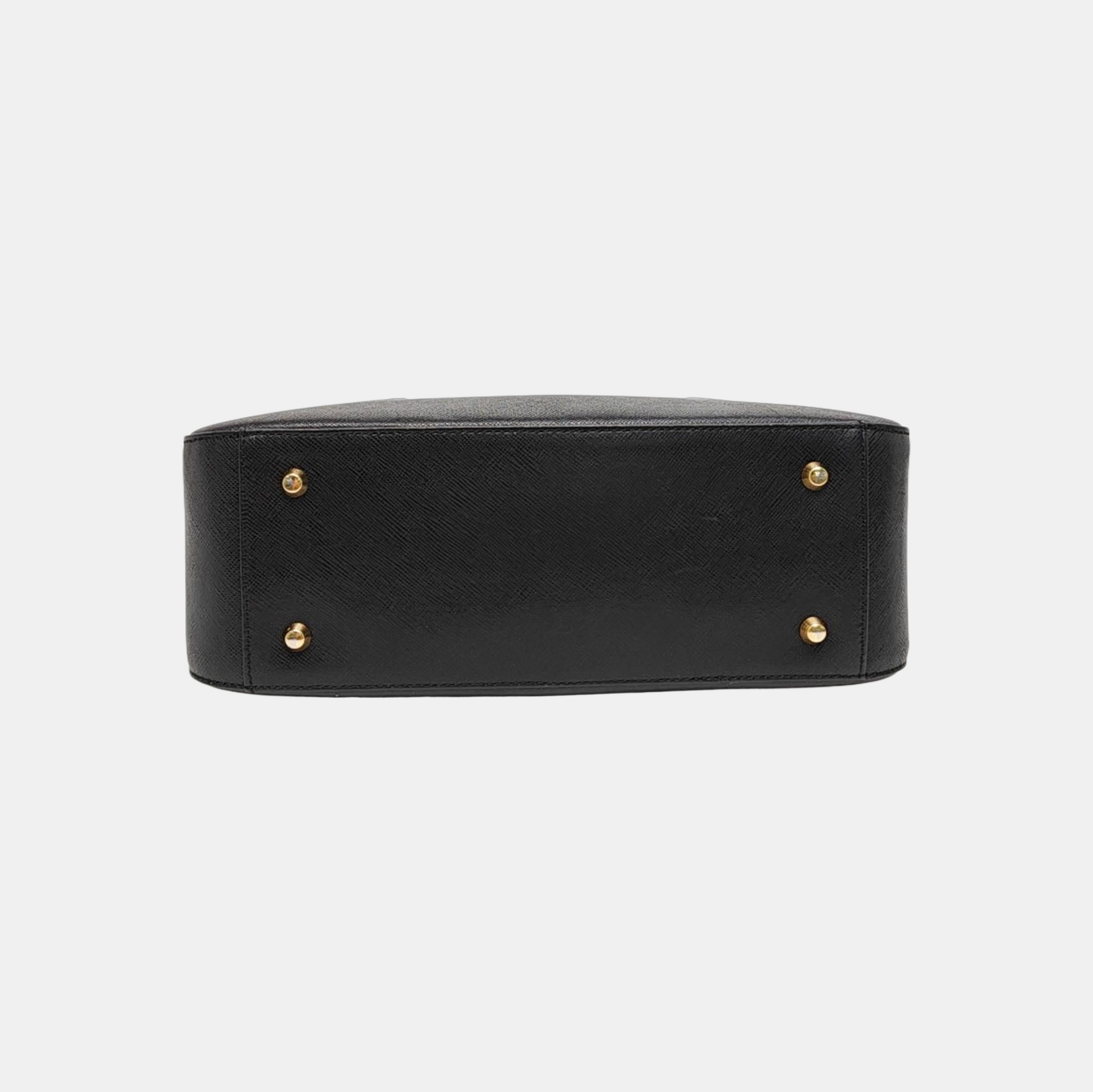 Calfskin Top Handle Bag Black