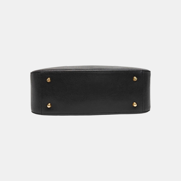 Calfskin Top Handle Bag Black