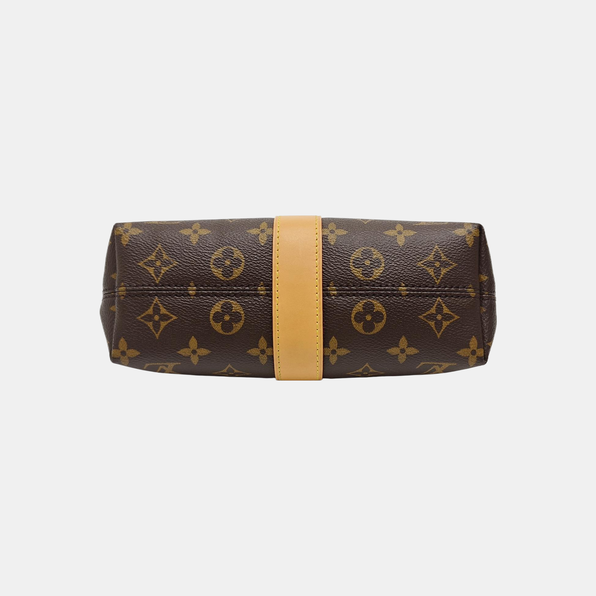 Pochette Mia Monogram Coated Canvas Brown