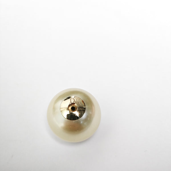 Dior Tribales Faux Pearl White Stud Earrings