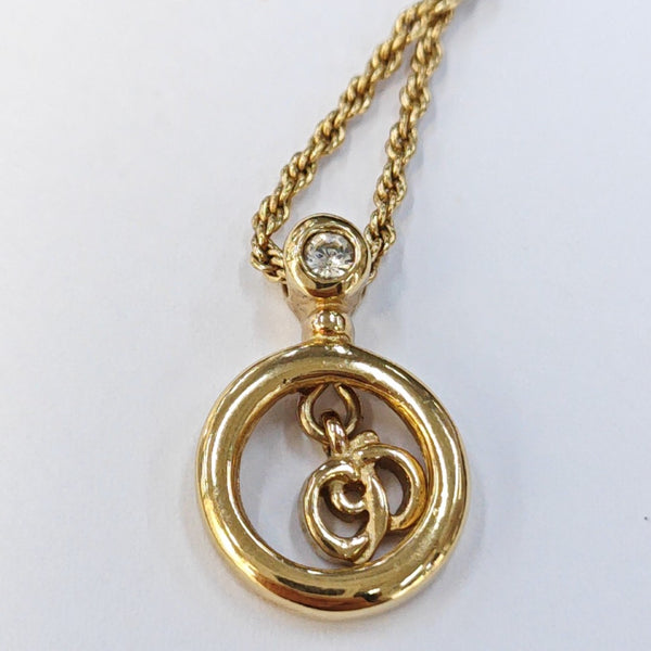 Twist Round Metal Gold Necklace