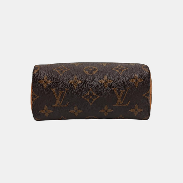 SPEEDY Nano Monogram Coated Canvas Brown