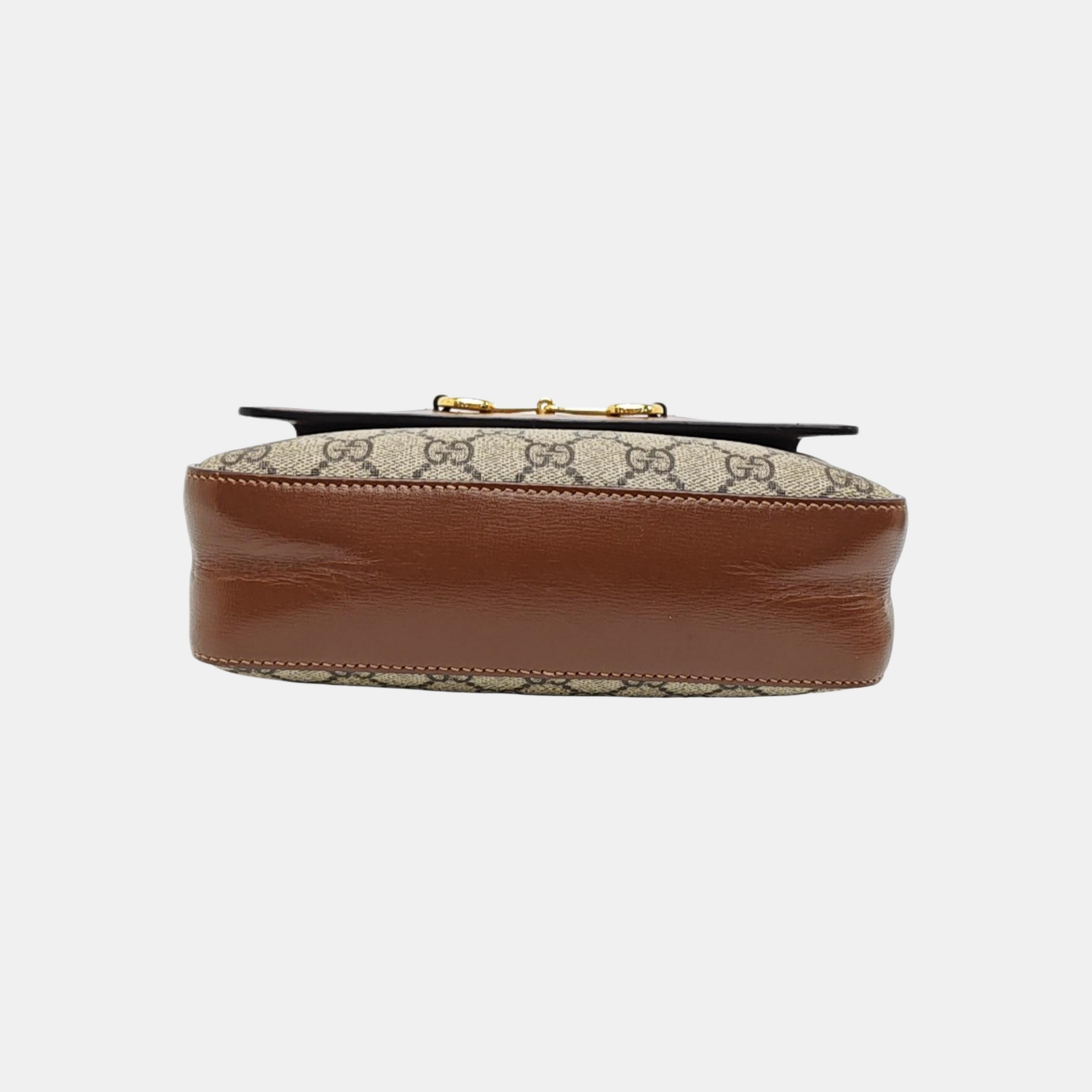 Horsebit 1955 Small Coated Canvas Beige