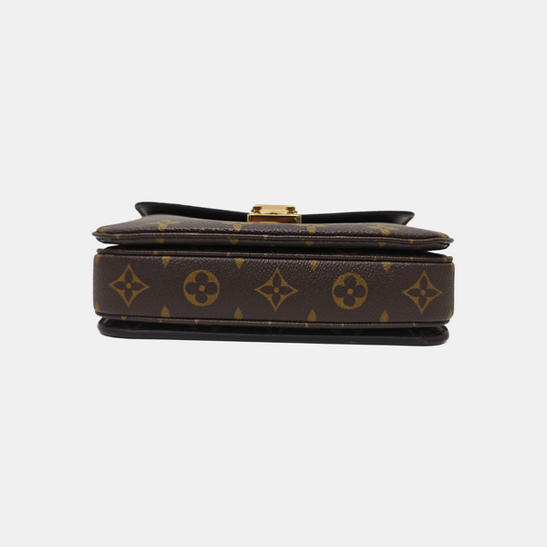 MÉTIS EAST WEST Monogram Coated Canvas Brown