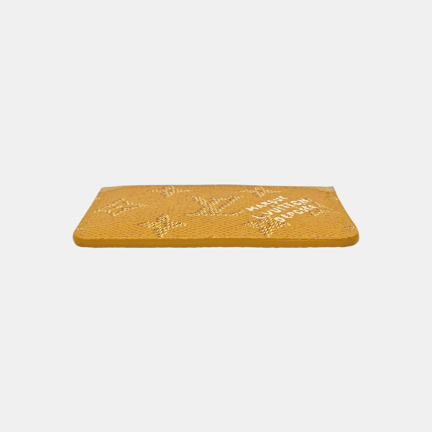 ENVELOPPE Coated Canvas Yellow Card Holder