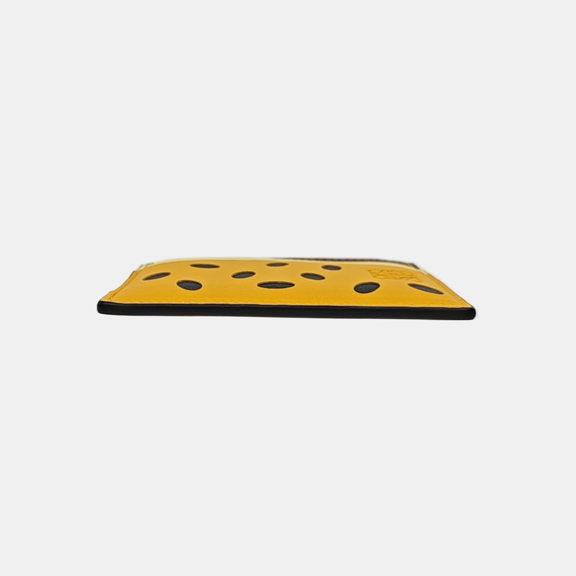 Calfskin Card Holder Yellow