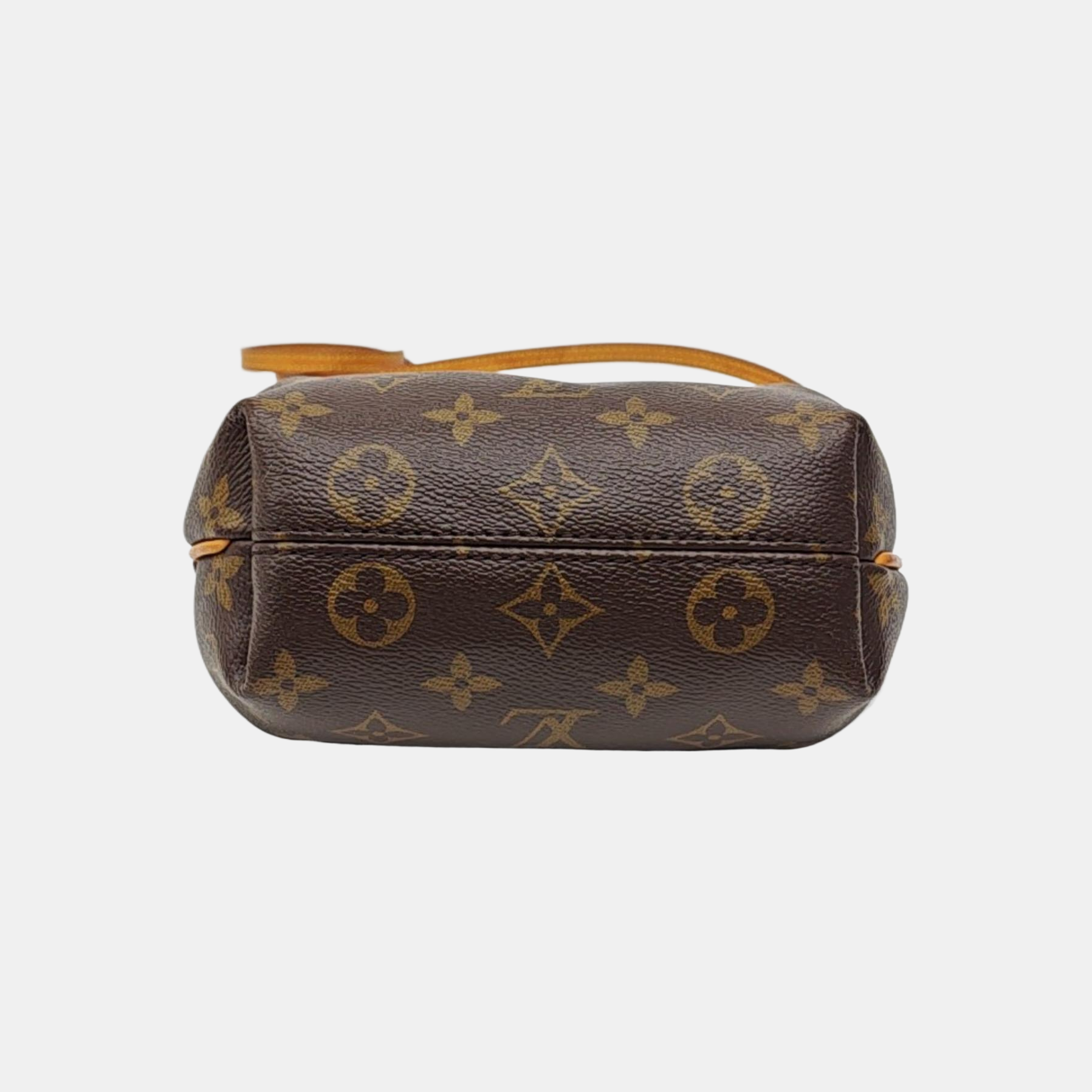 TURENNE Nano Monogram Coated Canvas Brown