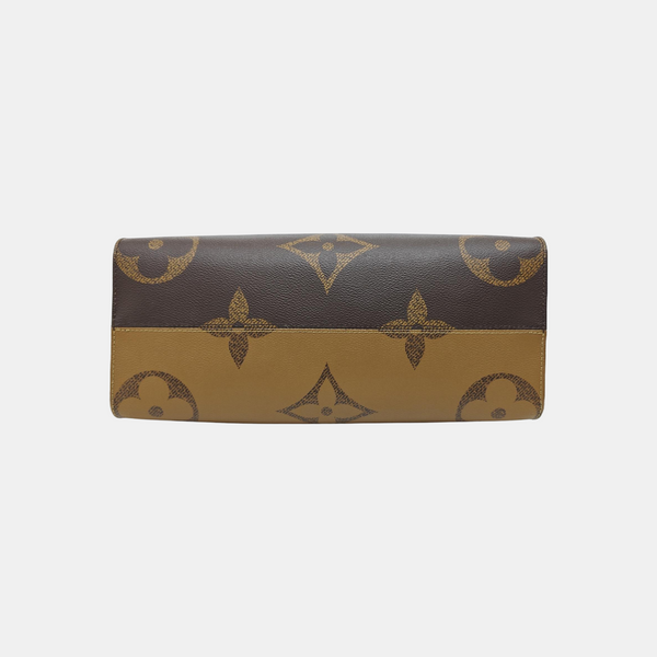 ONTHEGO MM Monogram Coated Canvas Brown