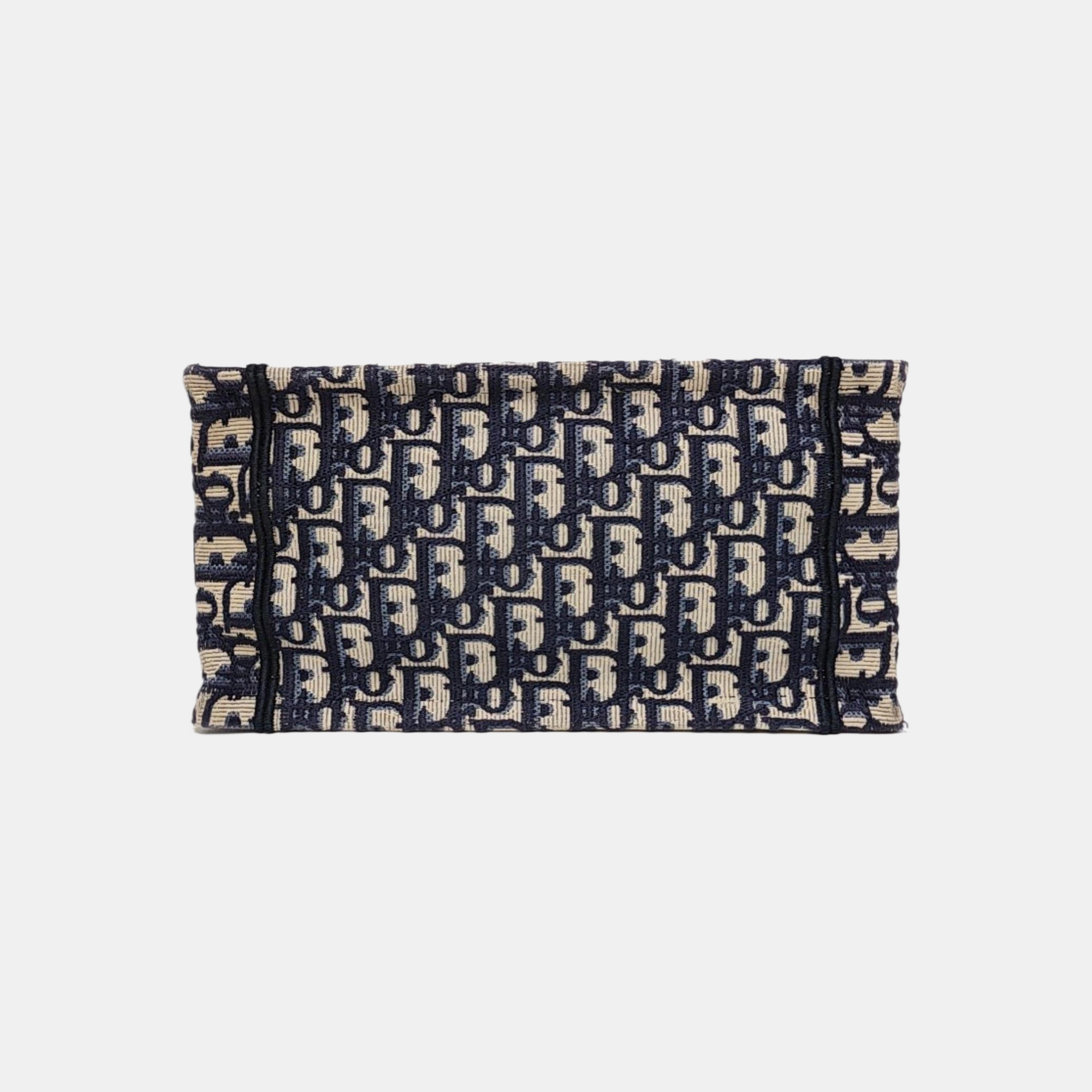Book Tote Small Oblique Canvas Blue