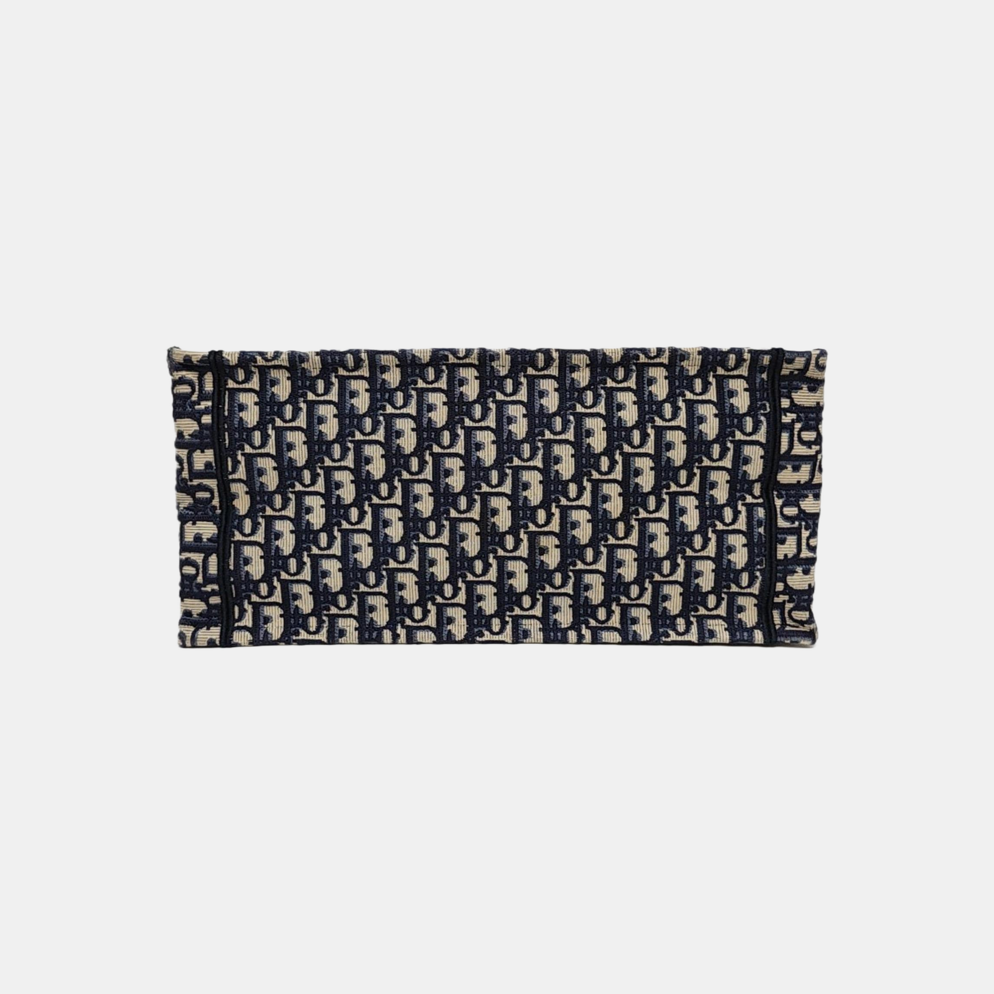 Book Tote Medium Oblique Canvas Blue
