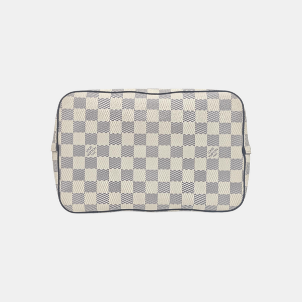 NÉONOÉ MM Damier Azur Coated Canvas White
