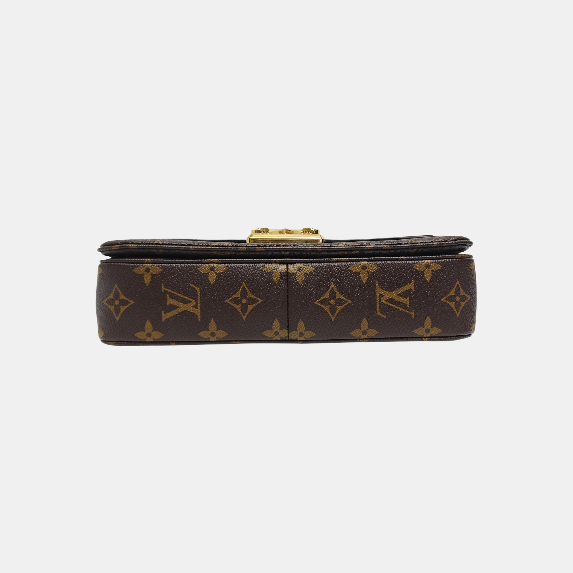 MARCEAU Monogram Coated Canvas Brown
