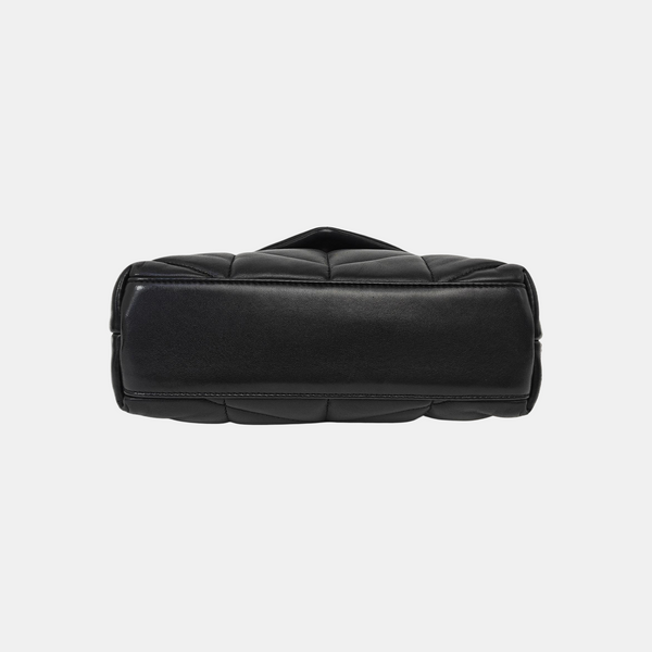 PUFFER Mini Chevron Lambskin Black