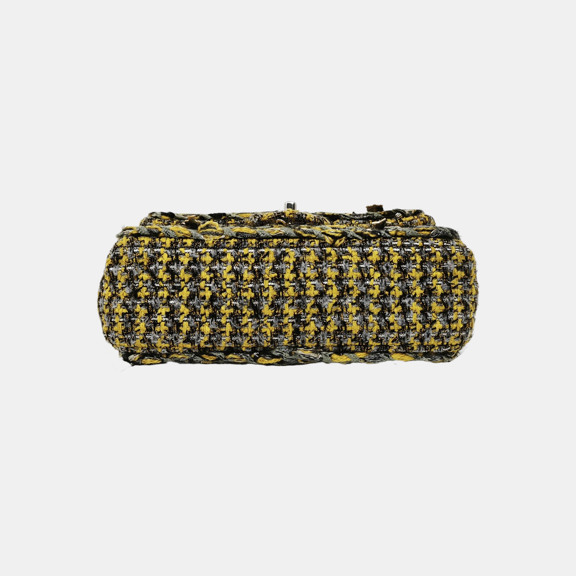 CLASSIC FLAP Medium Quilted Wool Yellow